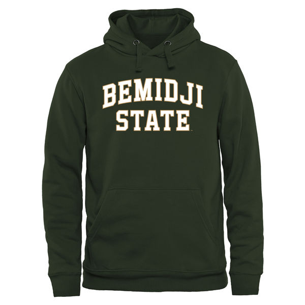 Men NCAA Bemidji State Beavers Everyday Pullover Hoodie Green